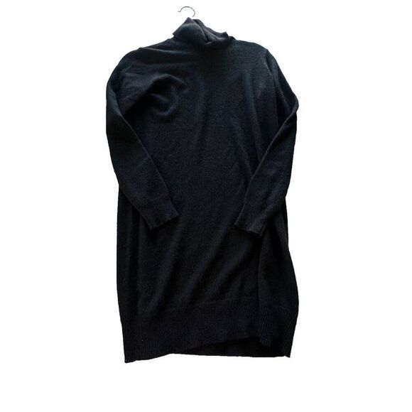 Theory Black Turtleneck Soft Cashmere Sweater Dress Minimalist Small - Picture 1 of 9